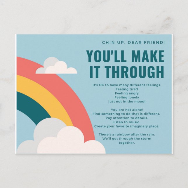 Postal de Chin Up (Anverso)