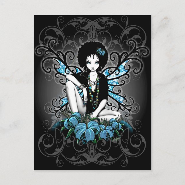 Postal de China Retro Lilly Fantasy (Anverso)