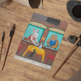 Postal de Chinatown NYC - Pintura de pared animal