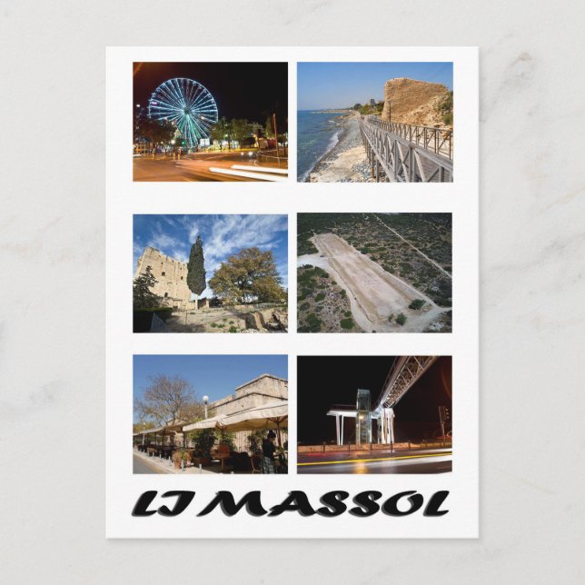 postal de Chipre Limassol (Anverso)