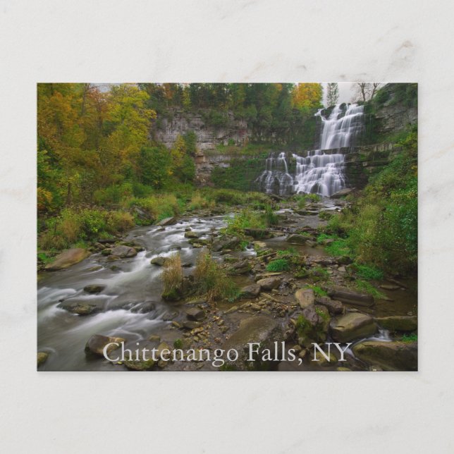 Postal de Chittenango Falls (Anverso)