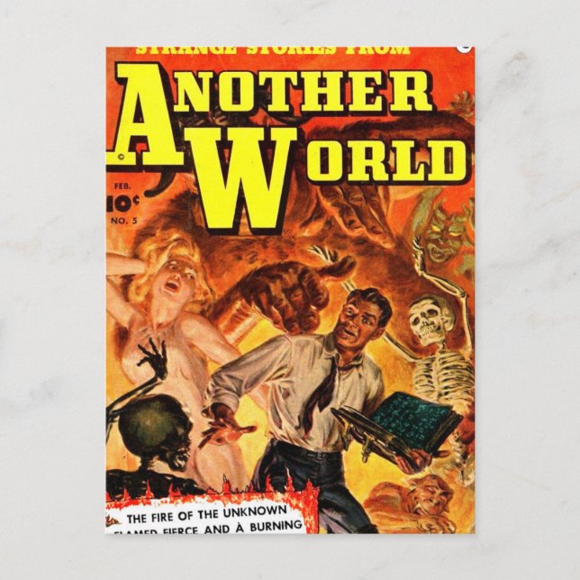 Postal de ciencia ficción de pulpa #1 (Anverso)