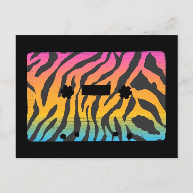 Postal de cinta de cassette Corey Tiger 80 (Anverso)