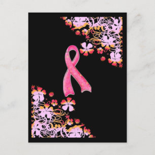 Postal de cinta rosa