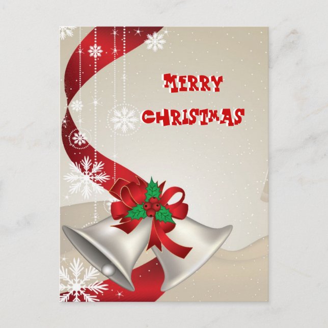 Postal De Cintas Y Cintas Para Navidades (Anverso)