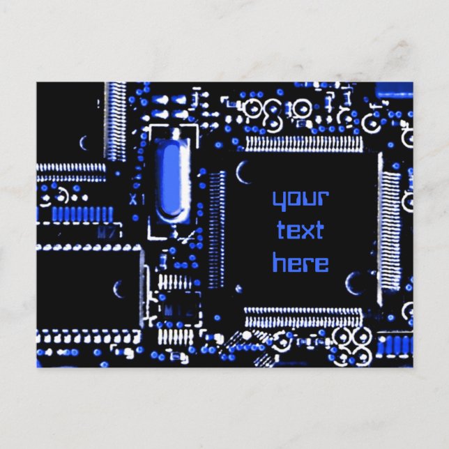 Postal de Circuit Blue 2 'Your Text' (Anverso)