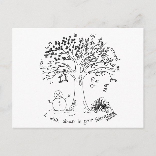 postal de cita inspiradora (Anverso)