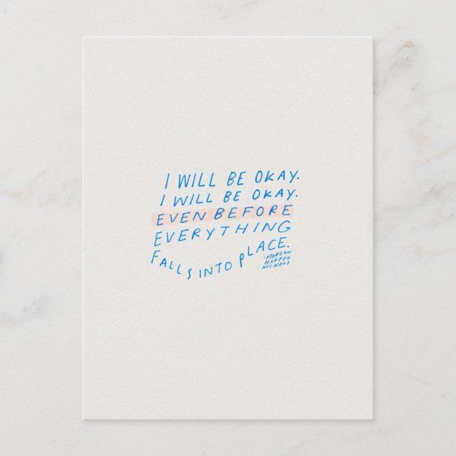 postal de cita motivadora (Anverso)