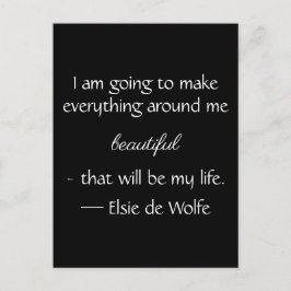 Postal de citas de Elsie de Wolfe
