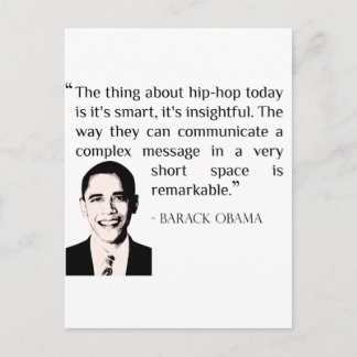 postal de citas de hip-hop Barack Obama