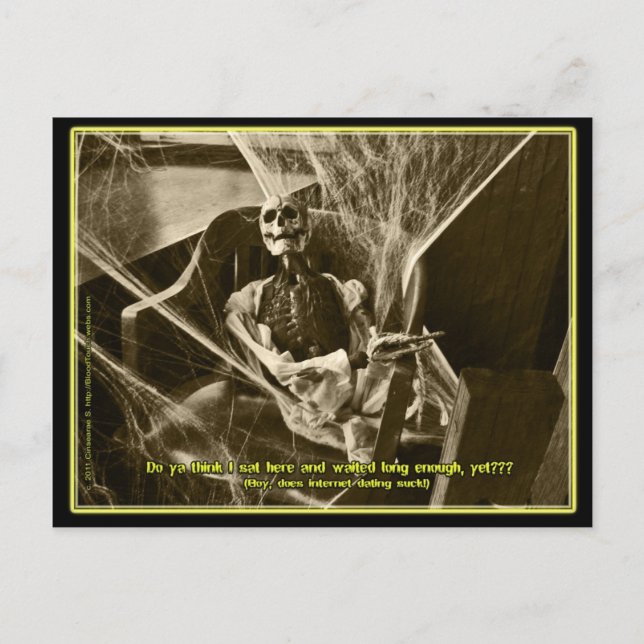 postal de citas en Internet (Anverso)