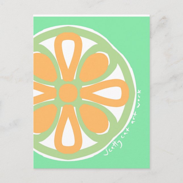 postal de Cítricos de Zesty (Anverso)