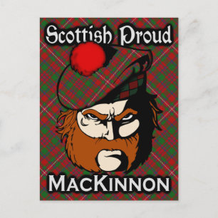 Postal de Clan Escocés MacKinnon Tartan