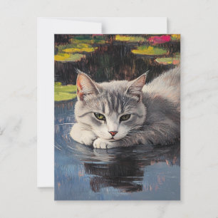 Postal de Claude Monet Cat