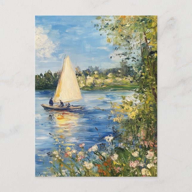 Postal de Claude Monet Vintage (Anverso)