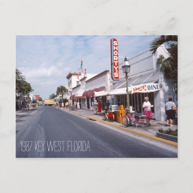 Postal de clave retro oeste de Florida (Anverso)
