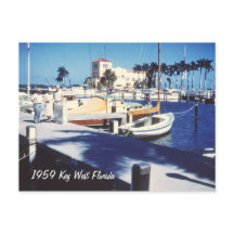 Postal de clave retro oeste de Florida