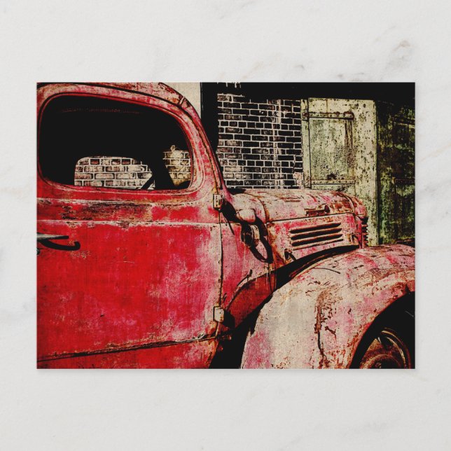 postal de coche vintage (Anverso)