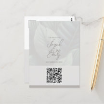 Postal de código QR Invitación a la boda