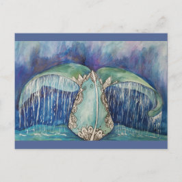 postal de cola de ballena