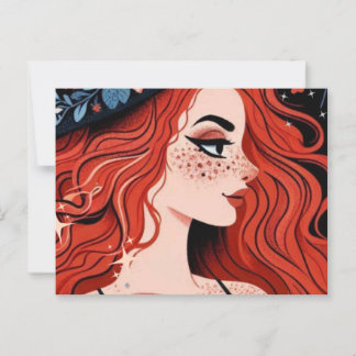 Postal de colección de brujería mística - postal