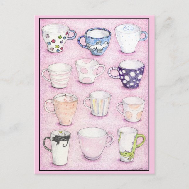 Postal de colección rosa (Anverso)