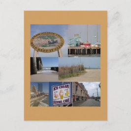 postal de Collage de fotos de la Ciudad del Atlánt