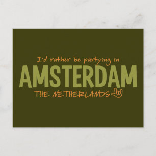 postal de color AMSTERDAM personalizado