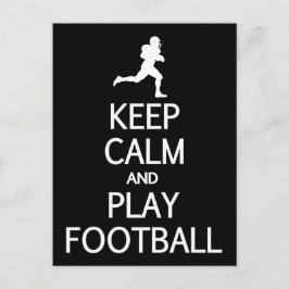 Postal de color de personalizado de fútbol para ma