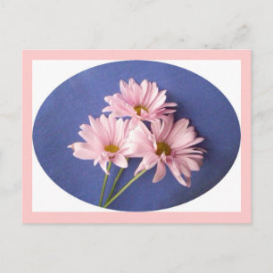 Postal de color rosa