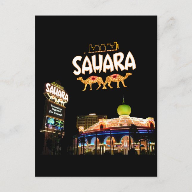Postal de compilación de Sahara Las Vegas (Anverso)