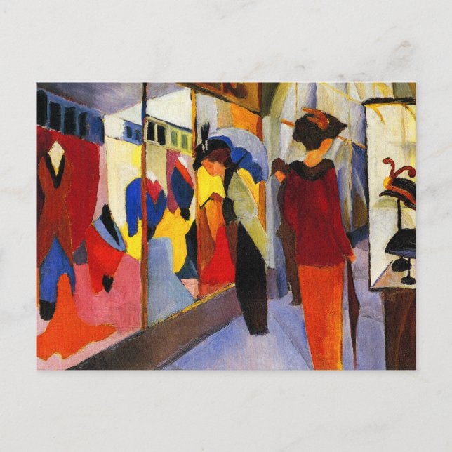 Postal de compras: Tienda de moda por Macke (Anverso)