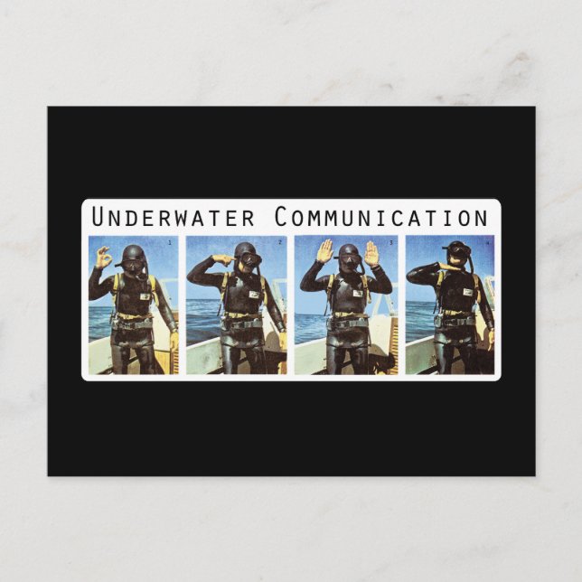 Postal de comunicación submarina (Anverso)