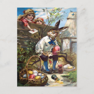 Postal de conejito de Pascua