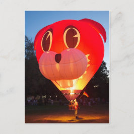 Postal de Conejo de Globo