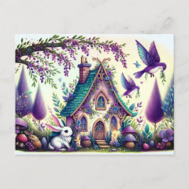 Postal de conejo de jardín.