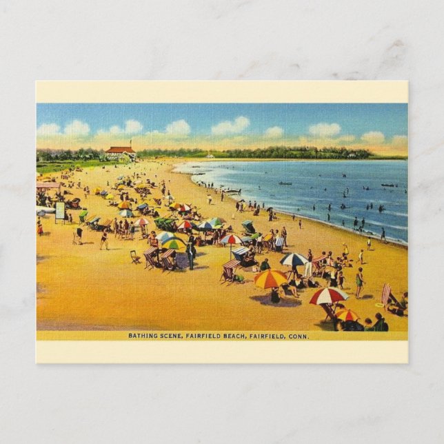 Postal de conexión Vintage Fairfield Beach (Anverso)