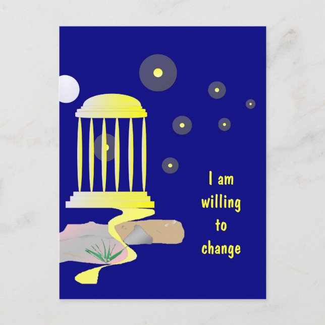 Postal de confirmación de viaje feliz (Anverso)