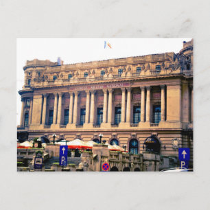 Postal de construcción de Bucarest