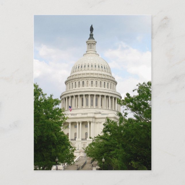 Postal de construcción del Capitolio de Estados Un (Anverso)