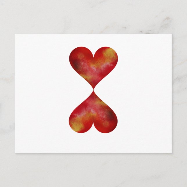 Postal de corazón (Anverso)
