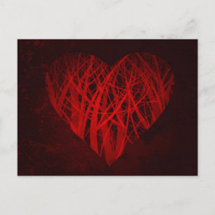 postal de corazón morboso