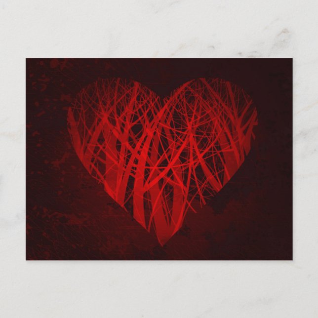 postal de corazón morboso (Anverso)