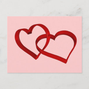 Postal de corazones vinculados