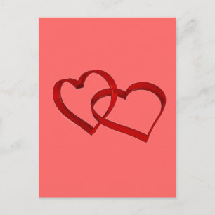 Postal de corazones vinculados