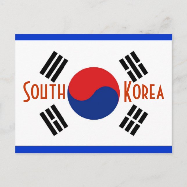 Postal de Corea del Sur (Anverso)