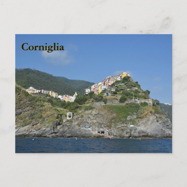 Postal de Corniglia (Anverso)