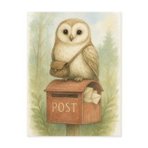 Postal de correo postal de aves silvestres animale