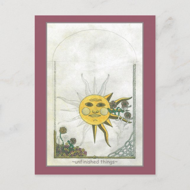 Postal de cosas inacabadas (Anverso)