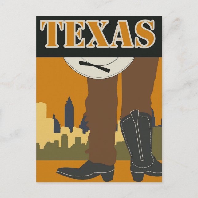 Postal de cosecha única de Texas (Anverso)
